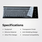 Universal Silicone Keyboard Protector Film Transparent